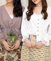 PairPair | レース付きボリュームギャザーブラウス(シャツ/ブラウス)