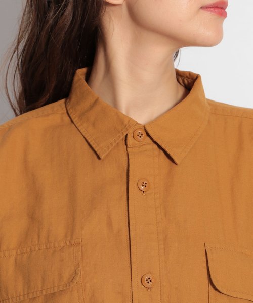 niko and...（ニコアンド）の「綿麻CPO薄羽織りシャツ（シャツ/ブラウス・レディース・レッド/アイボリー/カーキ/キャメル・MEDIUM/LARGE）」の12枚目の写真