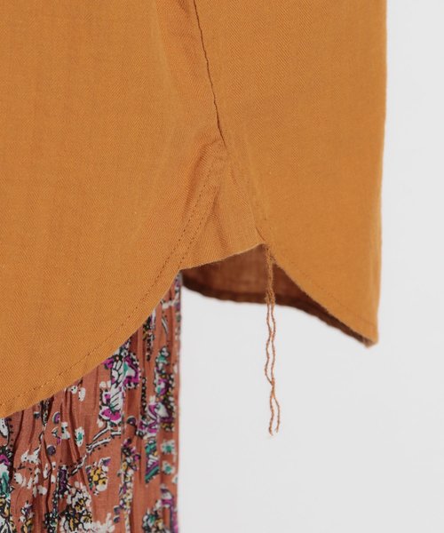 niko and...（ニコアンド）の「綿麻CPO薄羽織りシャツ（シャツ/ブラウス・レディース・レッド/アイボリー/カーキ/キャメル・MEDIUM/LARGE）」の17枚目の写真