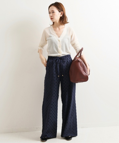 IENA LA BOUCLE(イエナラブークル)の「IENA LA BOUCLE Galaxy リブVネックカーディガン◆(カーディガン/ボレロ・レディース・ホワイト/ブラウン/ネイビー/ピンク・FREE)」の16枚目の写真