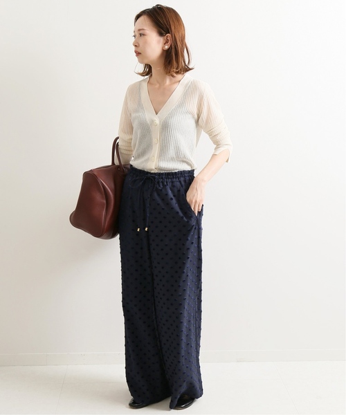IENA LA BOUCLE(イエナラブークル)の「IENA LA BOUCLE Galaxy リブVネックカーディガン◆(カーディガン/ボレロ・レディース・ホワイト/ブラウン/ネイビー/ピンク・FREE)」の11枚目の写真