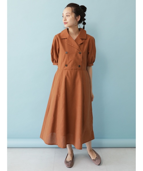 Earth Music Ecology アースミュージックアンドエコロジー の ダブルブレストワンピース ワンピース Wear