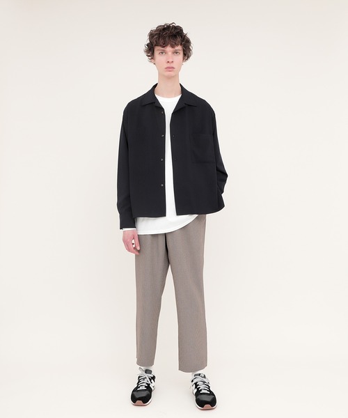EMMA CLOTHES(エマクローズ)の「ブライトポプリンリラックスオープンカラーシャツ Poplin Open Collar Shirt(シャツ/ブラウス)」|詳細画像