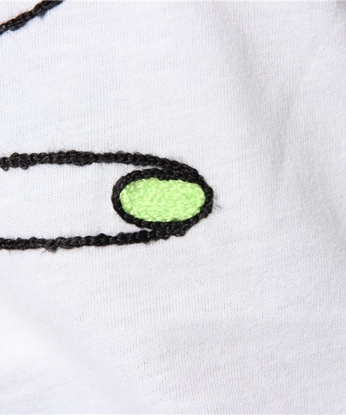 CIAOPANIC（チャオパニック）の「【Ciaopanic】刺繍ハンドTee（Tシャツ/カットソー・レディース・ホワイト/ネイビー・FREE）」の9枚目の写真
