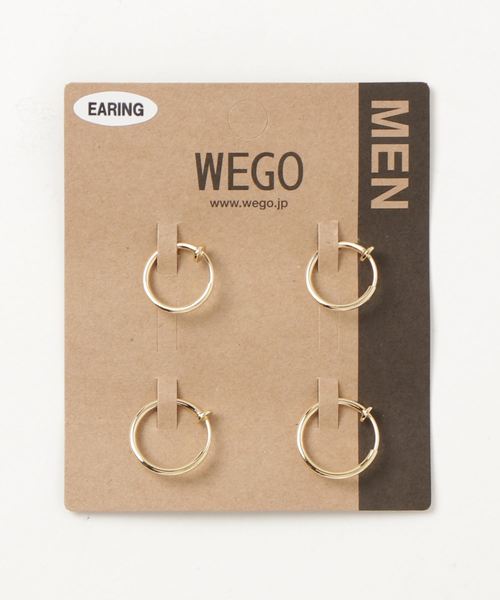 WEGO（ウィゴー）の「WEGO/【4点セット】フープイヤリング（イヤリング・メンズ・シルバー/ゴールド・FREE）」の6枚目の写真