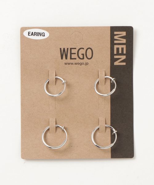 WEGO（ウィゴー）の「WEGO/【4点セット】フープイヤリング（イヤリング・メンズ・シルバー/ゴールド・FREE）」の5枚目の写真