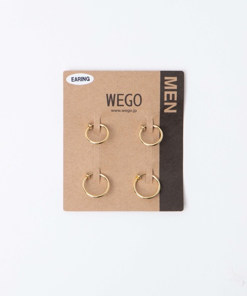 WEGO（ウィゴー）の「WEGO/【4点セット】フープイヤリング（イヤリング・メンズ・シルバー/ゴールド・FREE）」の4枚目の写真