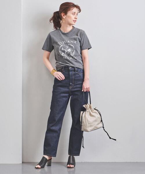 JAMIRAY（ジャミレイ）の「＜JAMIRAY（ジャミレイ）＞LTH/LIN ドローストリング バッグ（ハンドバッグ・レディース・ブラック/ホワイト・FREE）」の14枚目の写真