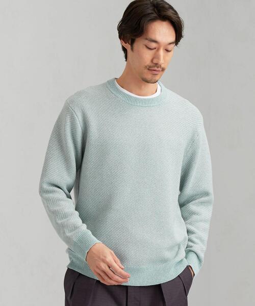 AURALEE ミントグリーン クルーネックセーター green label relaxing（グリーンレーベルリラクシング）の「CM