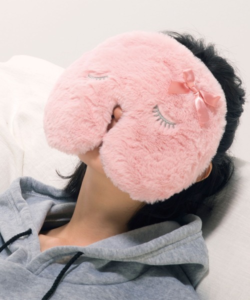 LADONNA(ラドンナ)の「フワフワ ホットフェイスピロー(その他ボディ・ヘアケア・レディース・ピンク/グレイッシュベージュ・FREE)」の7枚目の写真