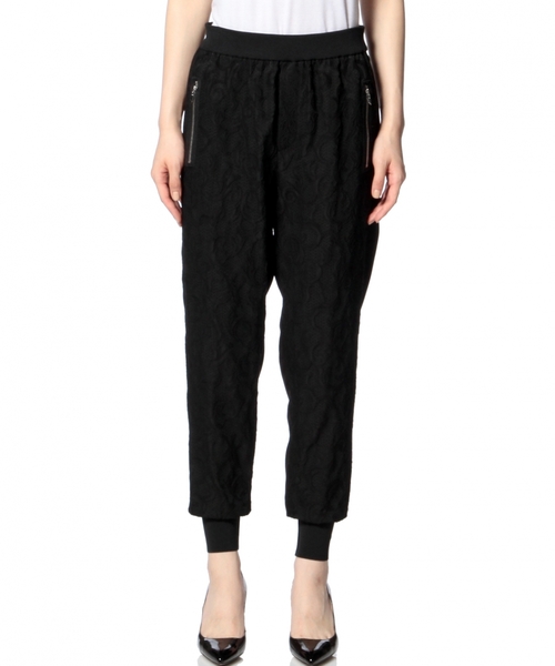ASTRAET（アストラット）の「ASTRAET(アストラット) ジャカードスソリブパンツ◆（その他パンツ・レディース・ブラック・1/0/2）」の8枚目の写真