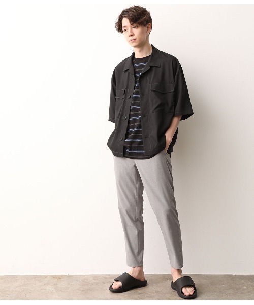 JUNRED（ジュンレッド）の「オープンカラーWポケットブルゾン（ブルゾン・メンズ・ブラック/ブルー・M/L）」の10枚目の写真