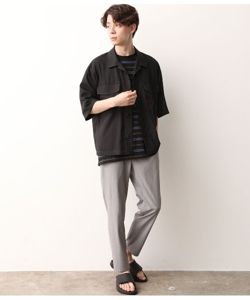 JUNRED（ジュンレッド）の「オープンカラーWポケットブルゾン（ブルゾン・メンズ・ブラック/ブルー・M/L）」の12枚目の写真