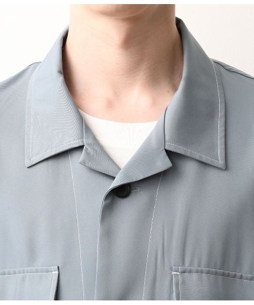 JUNRED（ジュンレッド）の「オープンカラーWポケットブルゾン（ブルゾン・メンズ・ブラック/ブルー・M/L）」の16枚目の写真