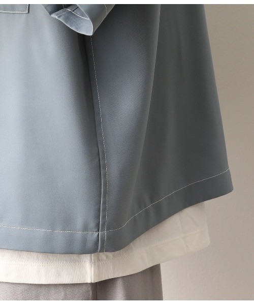 JUNRED（ジュンレッド）の「オープンカラーWポケットブルゾン（ブルゾン・メンズ・ブラック/ブルー・M/L）」の18枚目の写真