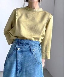 Ameri（アメリ）の「FOLD DENIM SKIRT（デニムスカート）」 - WEAR