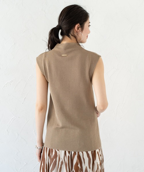 LOUNGEDRESS（ラウンジドレス）の「ボトルネックニット（ニット/セーター・レディース・ブラック/アイボリー/モカ・FREE）」の9枚目の写真