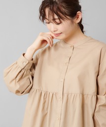 prose verse | 《WEB限定》【大人のクラシカルシャツ】バンドカラーフレアチュニックブラウス(シャツ/ブラウス)