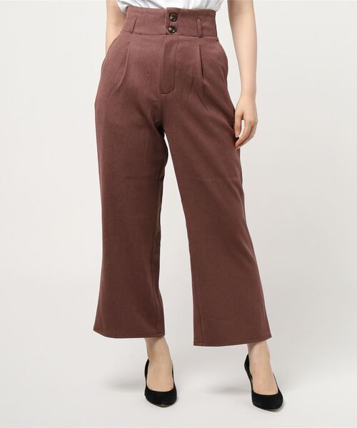 apres jour mignon(アプレジュールミニョン)の「タック入りストレートパンツ【ZOZOTOWN限定アイテム】(その他パンツ・レディース・ダークブラウン/ベージュ/モカ・フリー)」の20枚目の写真