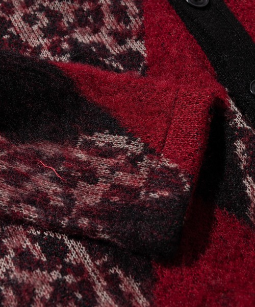 glamb（グラム）の「Crazy argyle knit / クレイジーアーガイルニット（ニット/セーター・メンズ・イエロー/レッド/ブラック・M/S/L）」の10枚目の写真