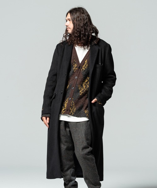 glamb（グラム）の「Crazy argyle knit / クレイジーアーガイルニット（ニット/セーター・メンズ・イエロー/レッド/ブラック・M/S/L）」の20枚目の写真