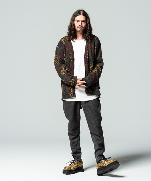 glamb（グラム）の「Crazy argyle knit / クレイジーアーガイルニット（ニット/セーター・メンズ・イエロー/レッド/ブラック・M/S/L）」の21枚目の写真