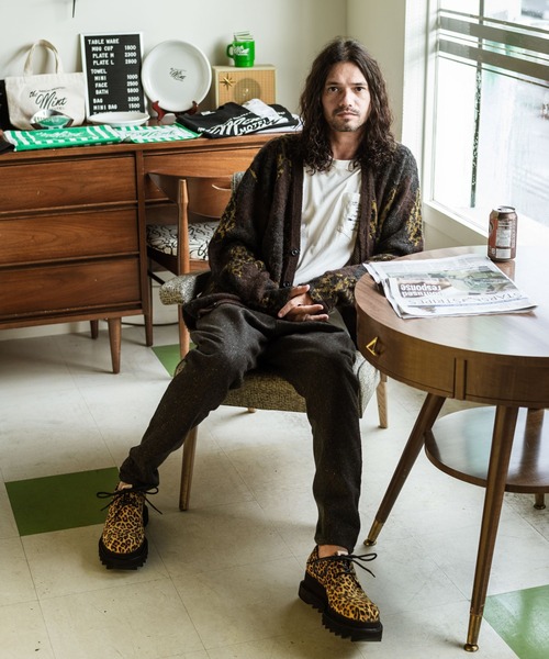 glamb（グラム）の「Crazy argyle knit / クレイジーアーガイルニット（ニット/セーター・メンズ・イエロー/レッド/ブラック・M/S/L）」の22枚目の写真