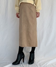 フェイクスエードスカート