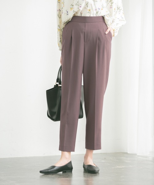 GLOBAL WORK(グローバルワーク)の「ウツクシルエットテーパードパンツ/917023(その他パンツ・レディース・ライトグリーン/アイボリー/グレー系その他/ブラック/ベージュ/ネイビー/ライトブルー/ピンク/ブラウン/グレー/ベージュ系その他/グレー系その他5・SMALL/MEDIUM/LARGE/X-LARGE/XX-LARGE/X-SMALL)」の6枚目の写真