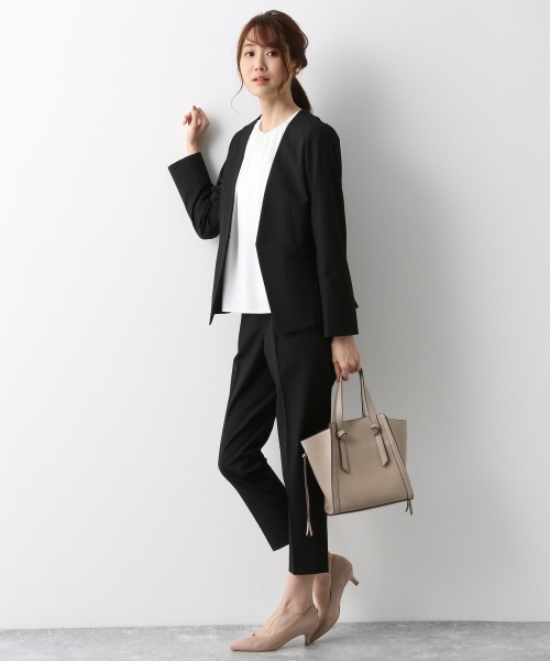 GLOBAL WORK(グローバルワーク)の「ウツクシルエットテーパードパンツ/917023(その他パンツ・レディース・ライトグリーン/アイボリー/グレー系その他/ブラック/ベージュ/ネイビー/ライトブルー/ピンク/ブラウン/グレー/ベージュ系その他/グレー系その他5・SMALL/MEDIUM/LARGE/X-LARGE/XX-LARGE/X-SMALL)」の15枚目の写真