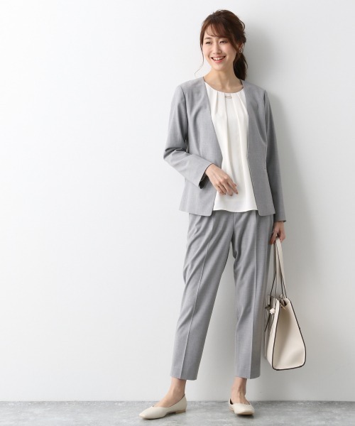 GLOBAL WORK(グローバルワーク)の「ウツクシルエットテーパードパンツ/917023(その他パンツ・レディース・ライトグリーン/アイボリー/グレー系その他/ブラック/ベージュ/ネイビー/ライトブルー/ピンク/ブラウン/グレー/ベージュ系その他/グレー系その他5・SMALL/MEDIUM/LARGE/X-LARGE/XX-LARGE/X-SMALL)」の17枚目の写真