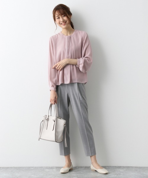 GLOBAL WORK(グローバルワーク)の「ウツクシルエットテーパードパンツ/917023(その他パンツ・レディース・ライトグリーン/アイボリー/グレー系その他/ブラック/ベージュ/ネイビー/ライトブルー/ピンク/ブラウン/グレー/ベージュ系その他/グレー系その他5・SMALL/MEDIUM/LARGE/X-LARGE/XX-LARGE/X-SMALL)」の18枚目の写真