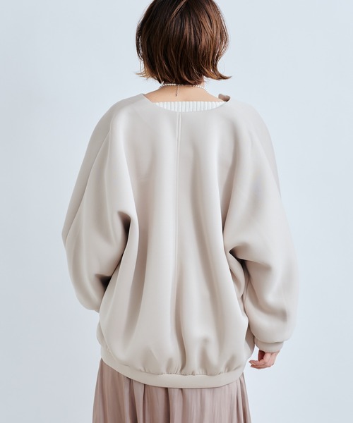 DouDou(ドゥドゥ)の「カノコダンボールショートブルゾン(ブルゾン・レディース・グレイッシュベージュ/カーキ・FREE)」の17枚目の写真