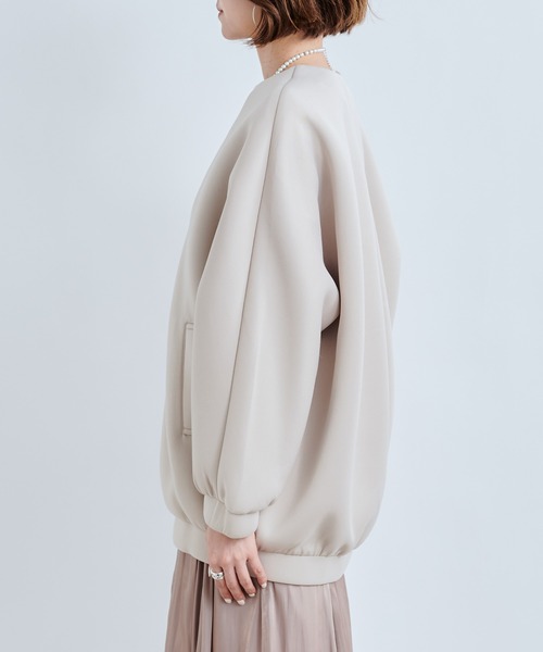 DouDou(ドゥドゥ)の「カノコダンボールショートブルゾン(ブルゾン・レディース・グレイッシュベージュ/カーキ・FREE)」の19枚目の写真