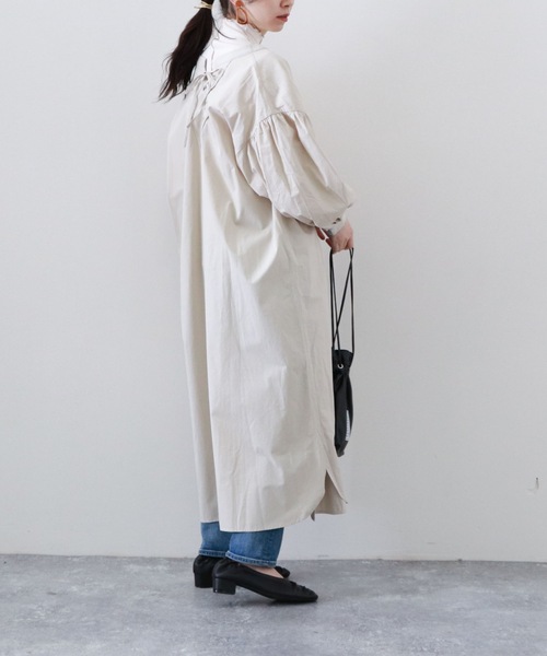 archives（アルシーヴ）の「２ＷＡＹレースＵＰシャツワンピース（ワンピース・レディース・オフホワイト/ベージュ/グリーン/ラベンダー・MEDIUM）」の21枚目の写真