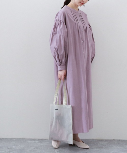 archives（アルシーヴ）の「２ＷＡＹレースＵＰシャツワンピース（ワンピース・レディース・オフホワイト/ベージュ/グリーン/ラベンダー・MEDIUM）」の16枚目の写真