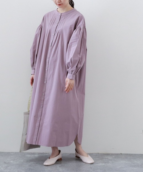 archives（アルシーヴ）の「２ＷＡＹレースＵＰシャツワンピース（ワンピース・レディース・オフホワイト/ベージュ/グリーン/ラベンダー・MEDIUM）」の15枚目の写真