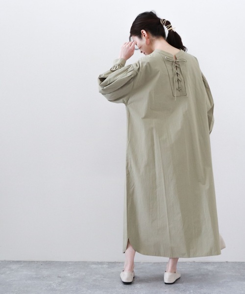 archives（アルシーヴ）の「２ＷＡＹレースＵＰシャツワンピース（ワンピース・レディース・オフホワイト/ベージュ/グリーン/ラベンダー・MEDIUM）」の17枚目の写真