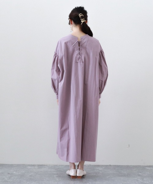 archives（アルシーヴ）の「２ＷＡＹレースＵＰシャツワンピース（ワンピース・レディース・オフホワイト/ベージュ/グリーン/ラベンダー・MEDIUM）」の12枚目の写真