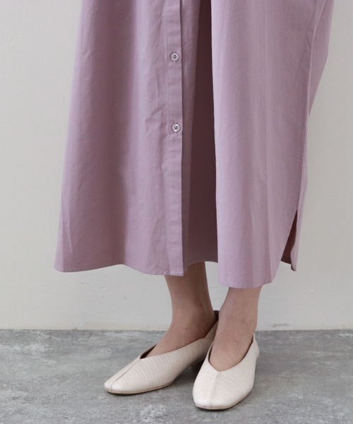 archives（アルシーヴ）の「２ＷＡＹレースＵＰシャツワンピース（ワンピース・レディース・オフホワイト/ベージュ/グリーン/ラベンダー・MEDIUM）」の8枚目の写真