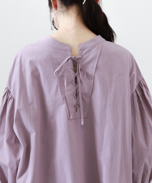 archives（アルシーヴ）の「２ＷＡＹレースＵＰシャツワンピース（ワンピース・レディース・オフホワイト/ベージュ/グリーン/ラベンダー・MEDIUM）」の10枚目の写真