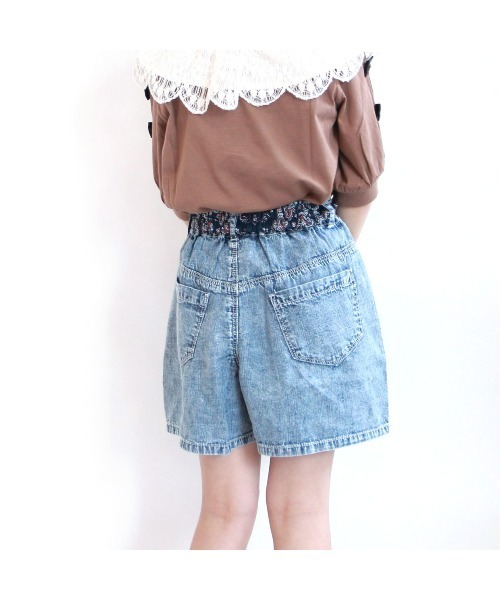 ライトブルー フレア キュロット Provador ライトデニムキュロットパンツ 麻布プロバドール - QVC.jp