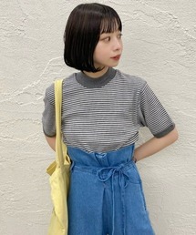 Kastane（カスタネ）の「HEALTH KNIT（ヘルスニット）ベーシックモックネックプルオーバー（Tシャツ/カットソー・レディース）」