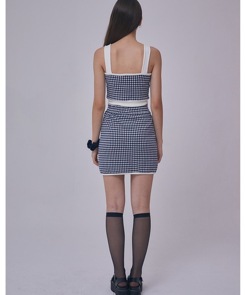 LUVISTRUE(ラヴイズトゥルー)の「『LUV IS TRUE/ラブ イズ トゥルー』GR CHECK SKIRT /チェック柄 ミニスカート(スカート・レディース・ネイビー/ピンク・FREE)」の11枚目の写真