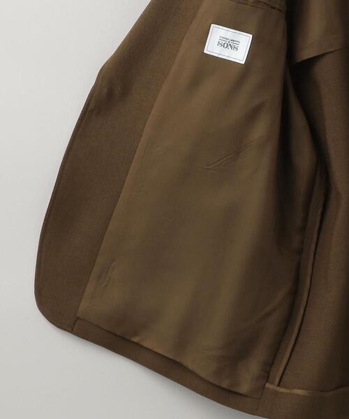 UNITED ARROWS & SONS（ユナイテッドアローズアンドサンズ）の「UNITED ARROWS & SONS（ユナイテッドアローズ＆サンズ）PLAIN BLAZER（テーラードジャケット・メンズ・ネイビー/ダークブラウン・XL/L/M/S）」の6枚目の写真