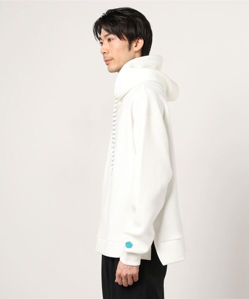 Kappa（カッパ）の「直営店・WEB限定 Kappa(カッパ)ポンチプルオーバーパーカー（パーカー・メンズ・ブラック/ホワイト/ピンク・M/L/S）」の7枚目の写真