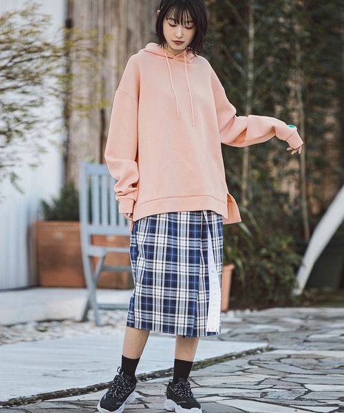 Kappa（カッパ）の「直営店・WEB限定 Kappa(カッパ)ポンチプルオーバーパーカー（パーカー・メンズ・ブラック/ホワイト/ピンク・M/L/S）」の8枚目の写真