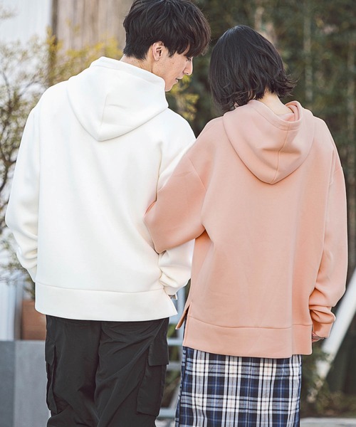 Kappa（カッパ）の「直営店・WEB限定 Kappa(カッパ)ポンチプルオーバーパーカー（パーカー・メンズ・ブラック/ホワイト/ピンク・M/L/S）」の19枚目の写真