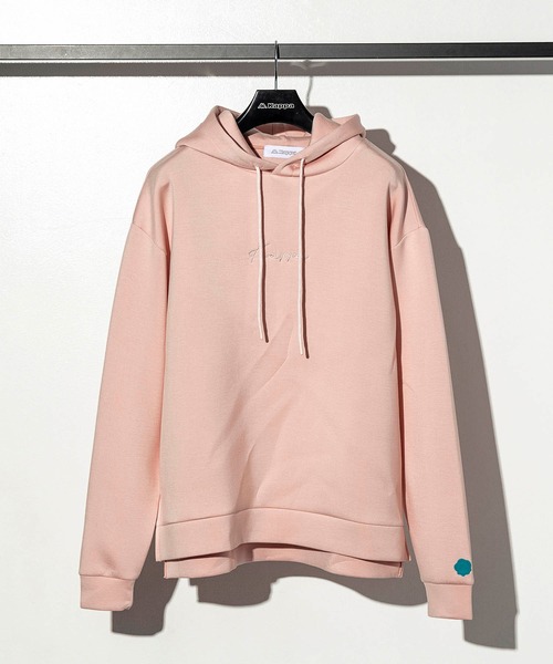 Kappa（カッパ）の「直営店・WEB限定 Kappa(カッパ)ポンチプルオーバーパーカー（パーカー・メンズ・ブラック/ホワイト/ピンク・M/L/S）」の11枚目の写真