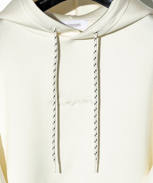 Kappa（カッパ）の「直営店・WEB限定 Kappa(カッパ)ポンチプルオーバーパーカー（パーカー・メンズ・ブラック/ホワイト/ピンク・M/L/S）」の17枚目の写真